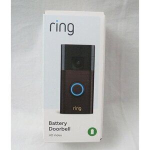 Ring Battery Doorbell Full View HD Venetian Bronze Head To Toe Video 2 Way Talk
